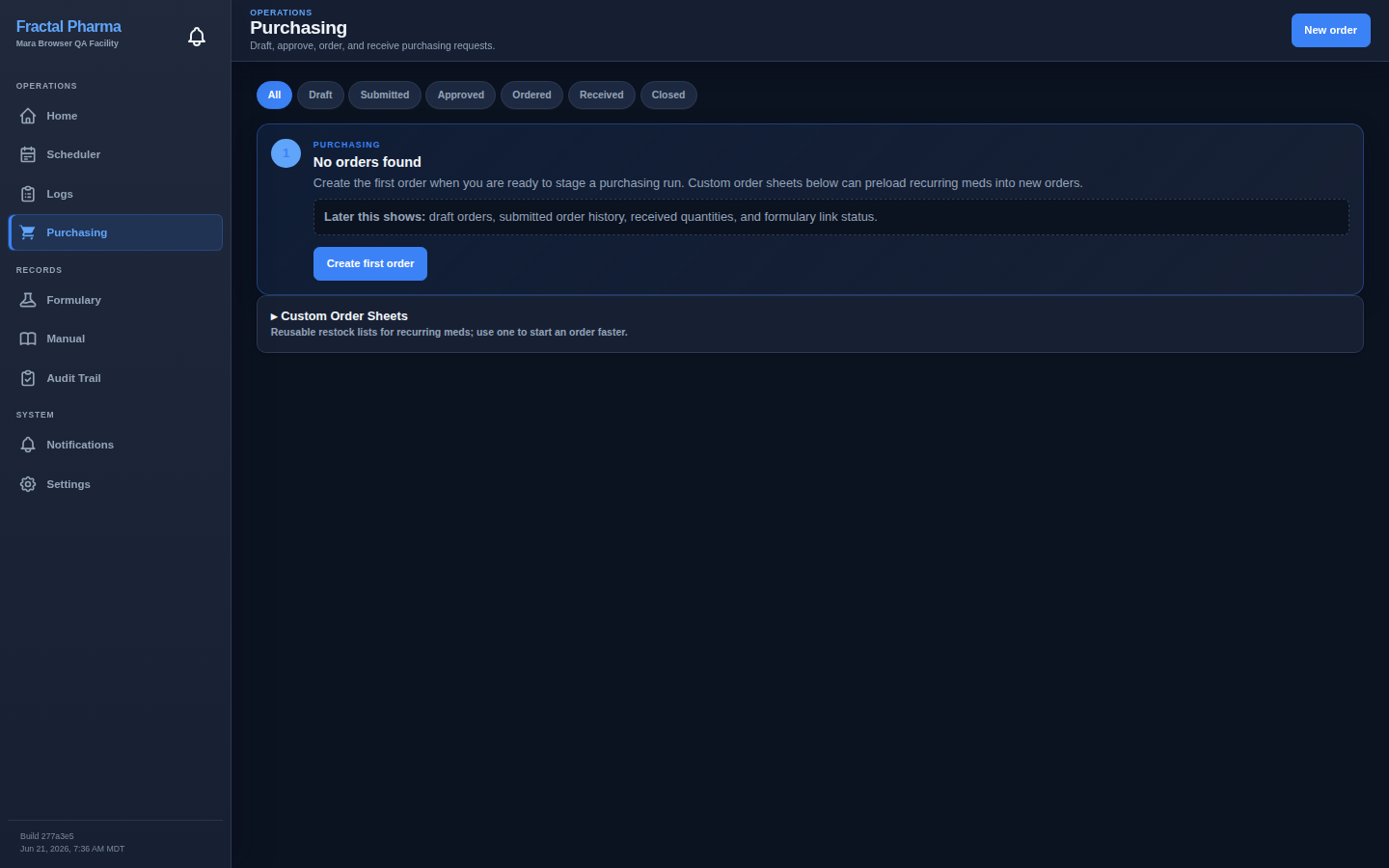 Demo audit activity screenshot with review and completion history